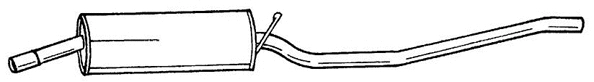 Rear Muffler (25611)