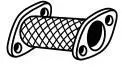 Flexible Pipe, exhaust system (50800)