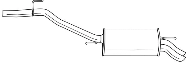 Rear Muffler (61608)
