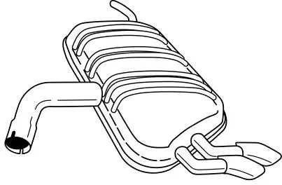 Rear Muffler (22633)