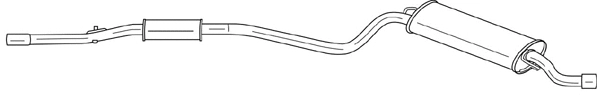 Rear Muffler (13642)