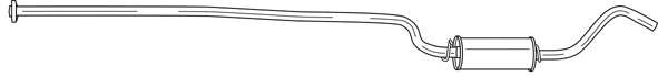 Centre Muffler (25436)