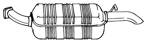 Rear Muffler (26600)