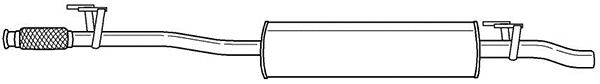Centre Muffler (61404)