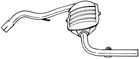 Rear Muffler (72600)