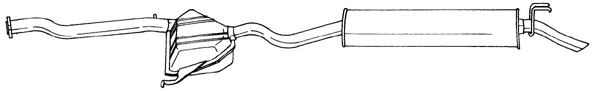 Rear Muffler (16656)