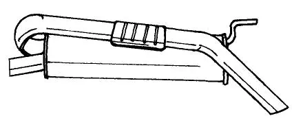 Rear Muffler (13640)