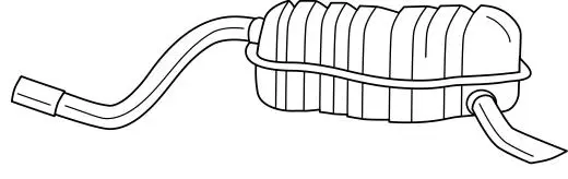 Rear Muffler (13657)