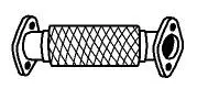 Flexible Pipe, exhaust system (50802)