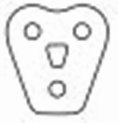 Rubber Strip, exhaust system (037006)