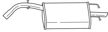 Rear Muffler (73611)