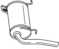 Rear Muffler (75601)