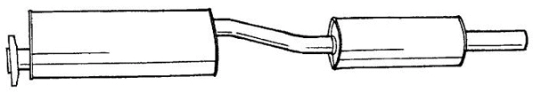 Centre Muffler (25491)