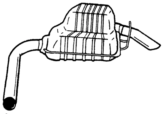 Rear Muffler (25676)