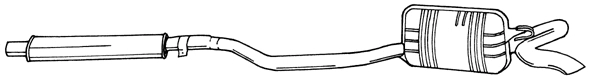Rear Muffler (13628)