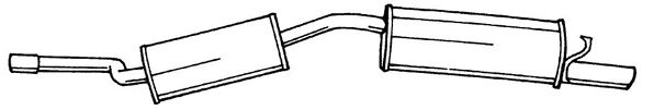 Rear Muffler (12610)