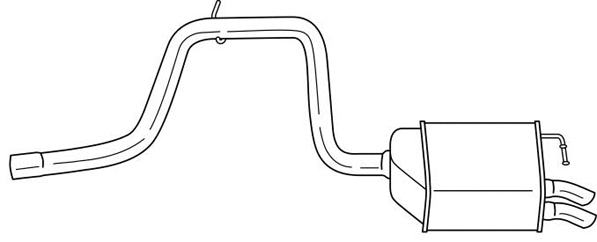 Rear Muffler (26622)