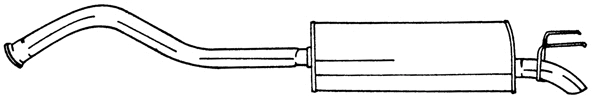 Rear Muffler (50673)