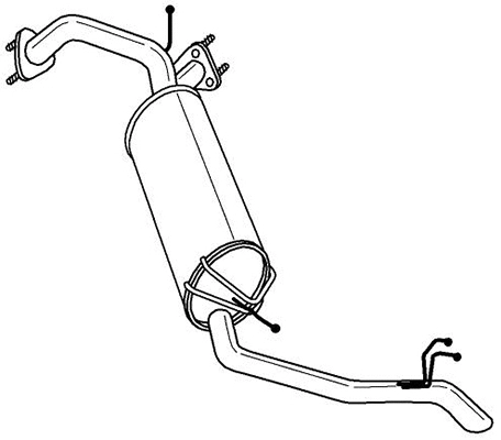 Rear Muffler (23652)
