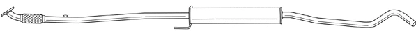 Centre Muffler (41406)
