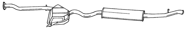 Rear Muffler (13609)
