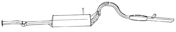 Rear Muffler (70606)