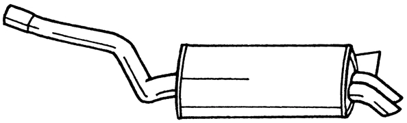 Rear Muffler (35614)