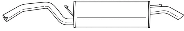 Rear Muffler (13679)