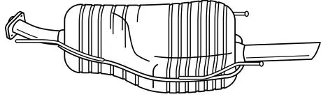 Rear Muffler (41611)