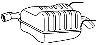 Rear Muffler (41638)