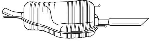 Rear Muffler (41606)