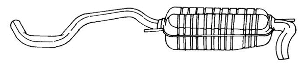 Rear Muffler (61605)