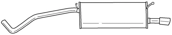 Rear Muffler (61641)