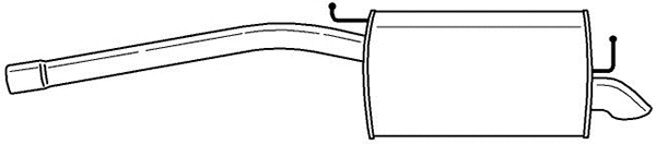 Rear Muffler (61651)