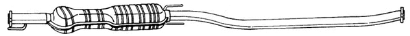 Centre Muffler (40473)