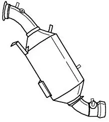Soot/Particulate Filter, exhaust system (61114)