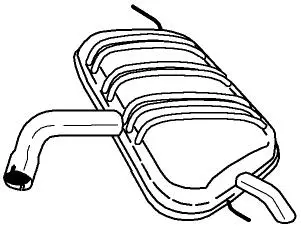 Rear Muffler (61647)