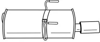 Rear Muffler (45644)