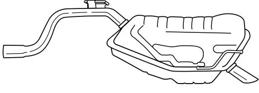 Rear Muffler (13673)