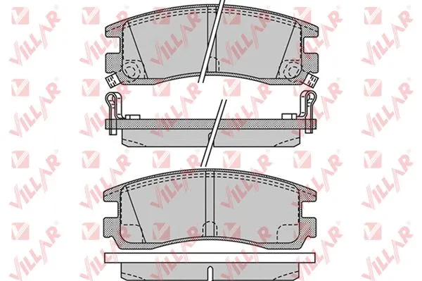 Brake Pad Set, disc brake (626.1031)