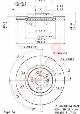 Brake Disc (628.2207)