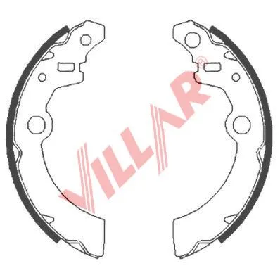 Brake Shoe Set (629.0856)