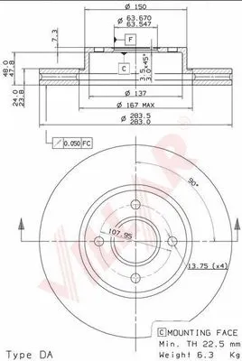 Brake Disc (628.2086)