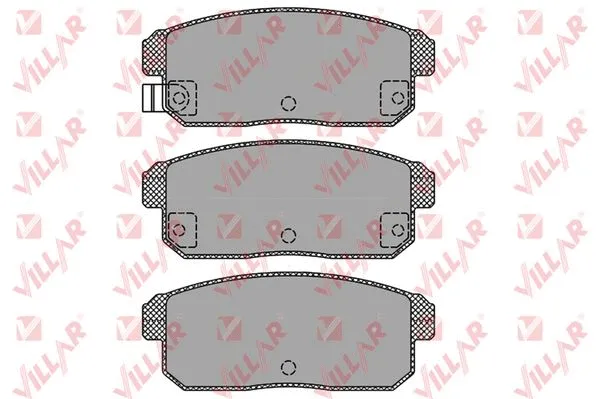 Brake Pad Set, disc brake (626.1432)
