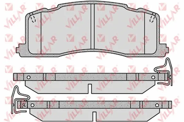 Brake Pad Set, disc brake (626.1013)