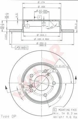 Brake Disc (628.1928)