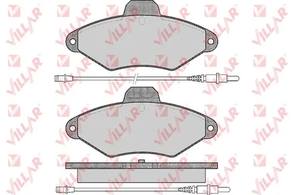 Brake Pad Set, disc brake (626.0487)
