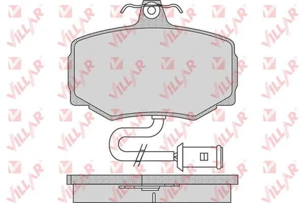 Brake Pad Set, disc brake (626.0752)