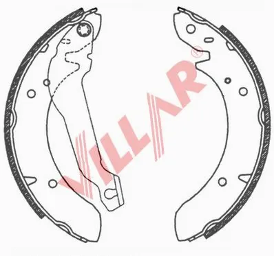 Brake Shoe Set (629.0672)