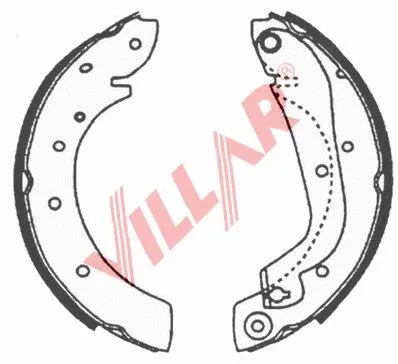 Brake Shoe Set (629.0630)